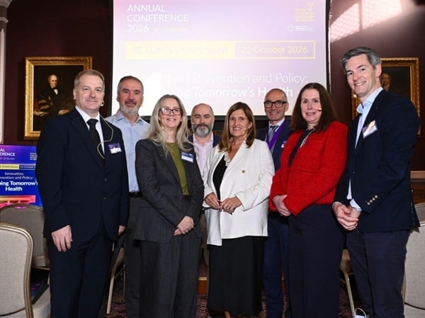 Attendees, including RCPI AI Lead Professor Cathy Quinlan, pictured at the launch at RCPI's annual conference in October 2026